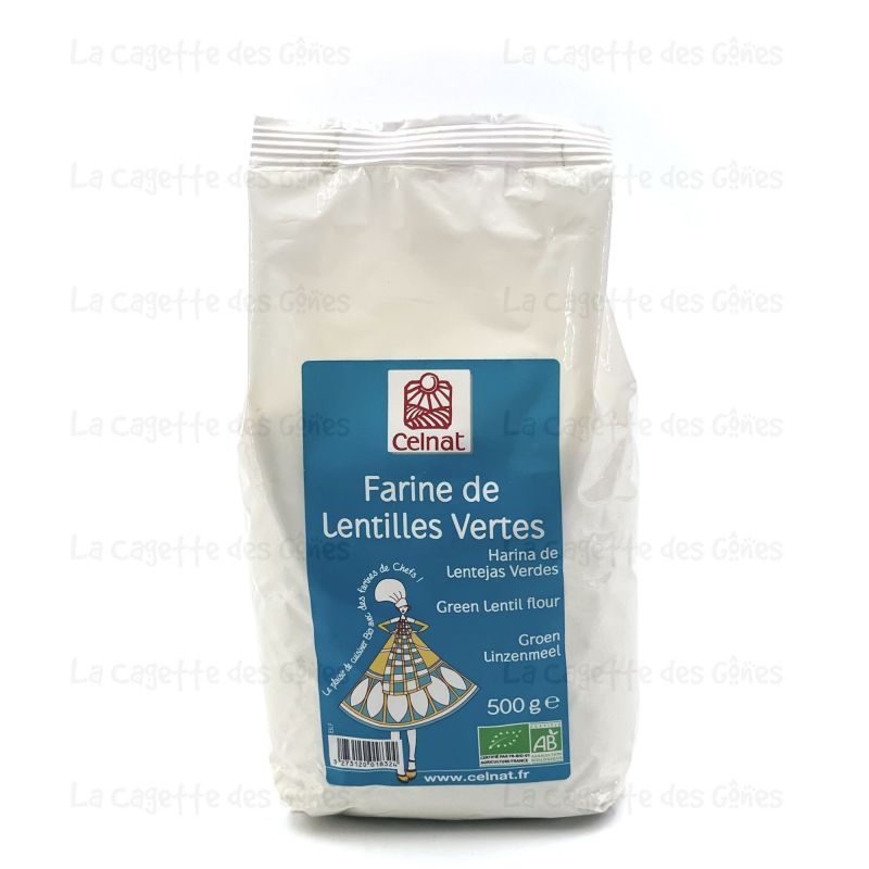 FARINE DE LENTILLES VERTES 0,5KG