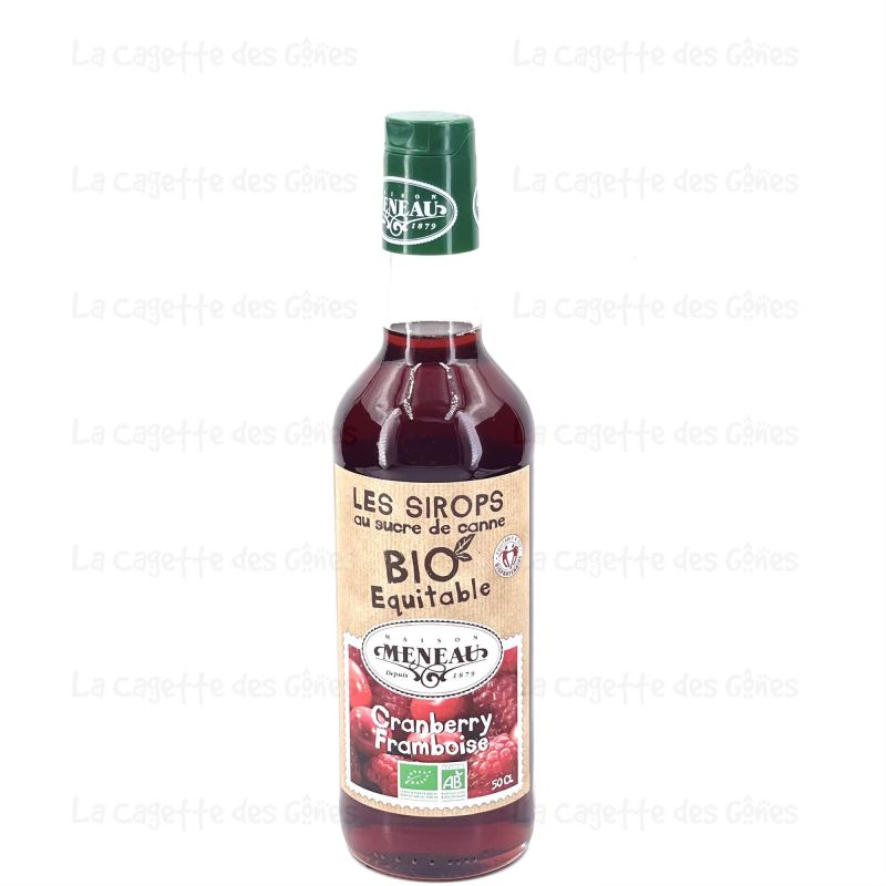 SIROP CANNE CRANBERRY-FRAMBOISE 50CL