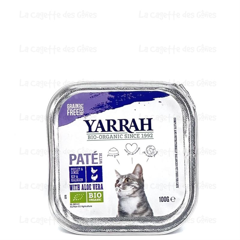 BARQUETTE CHAT POULET ALOE VERA WELL NESS 100G