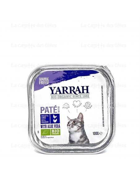 BARQUETTE CHAT POULET ALOE VERA WELL NESS 100G
