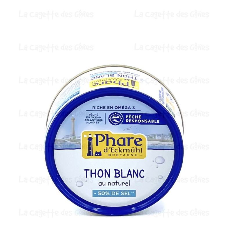 THON BLANC AU NATUREL TENEUR REDUITE EN SEL 112G