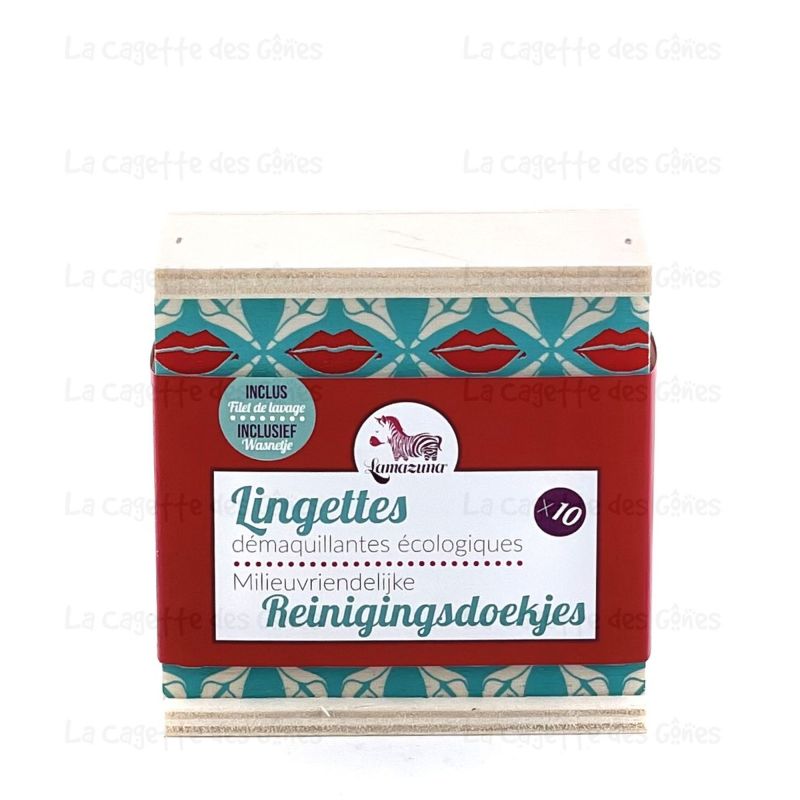 COFFRET 10 LINGETTES DÉMAQUILLANTES - FILET DE LAVAGE INCLUS