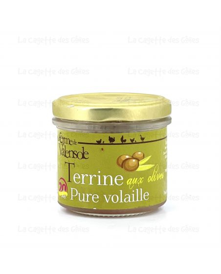 TERRINE PURE VOLAILLE AUX OLIVES 100G