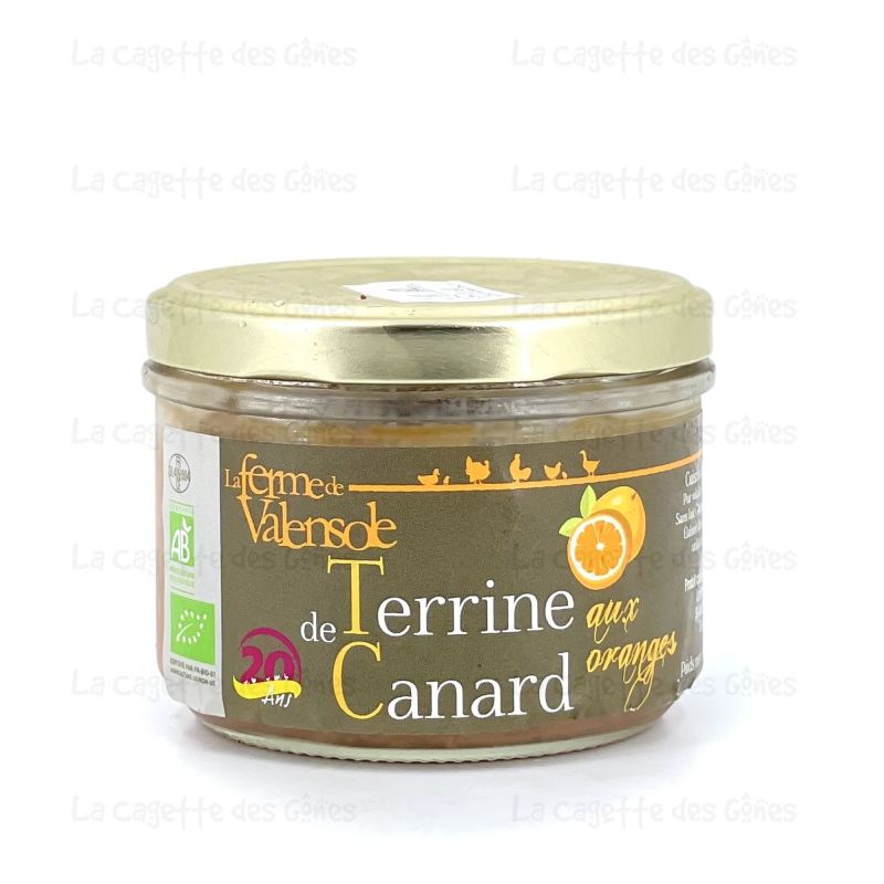 TERRINE DE CANARD AUX  ORANGE 180G