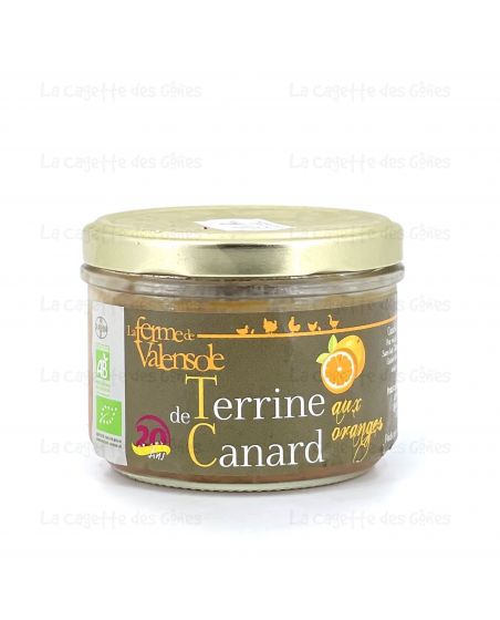 TERRINE DE CANARD AUX  ORANGE 180G