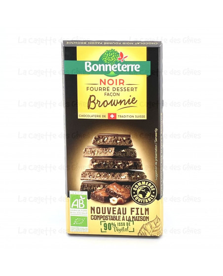 CHOCOLAT NOIR FOURRE DESSERT FACON BROWNIE
