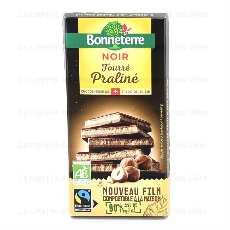 CHOCOLAT NOIR FOURRE PRALINE