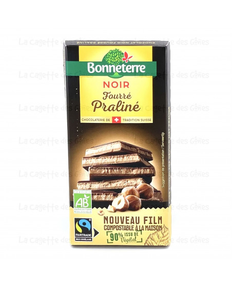 CHOCOLAT NOIR FOURRE PRALINE