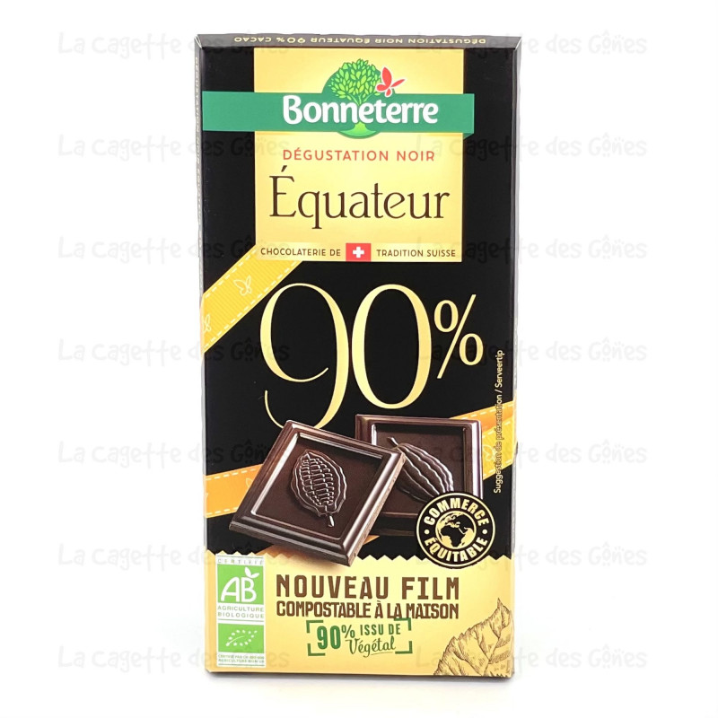 CHOCOLAT DEGUSTATION NOIR EQUATEUR 90%