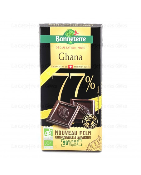 CHOCOLAT DEGUSTATION NOIR GHANA 77%