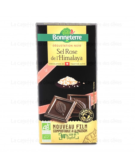 CHOCOLAT DEGUSTATION NOIR SEL DE L'HIMALAYA