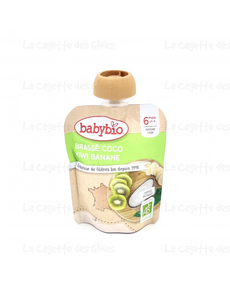 BABYBIO GOURDE BRASSE COCO KIWI BANANE