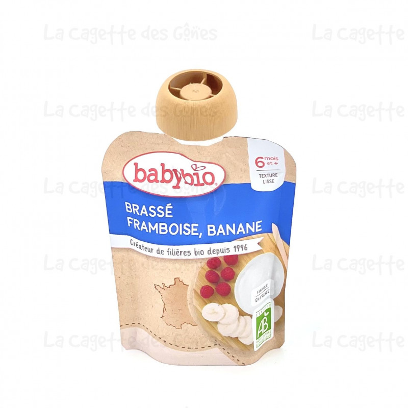 BABYBIO GOURDE BRASSE FRAMBOISE BANANE
