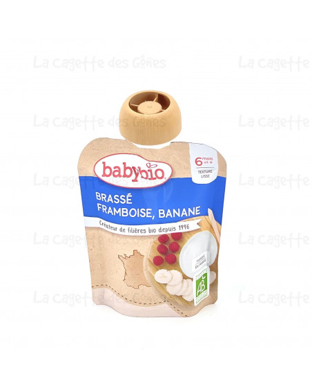 BABYBIO GOURDE BRASSE FRAMBOISE BANANE