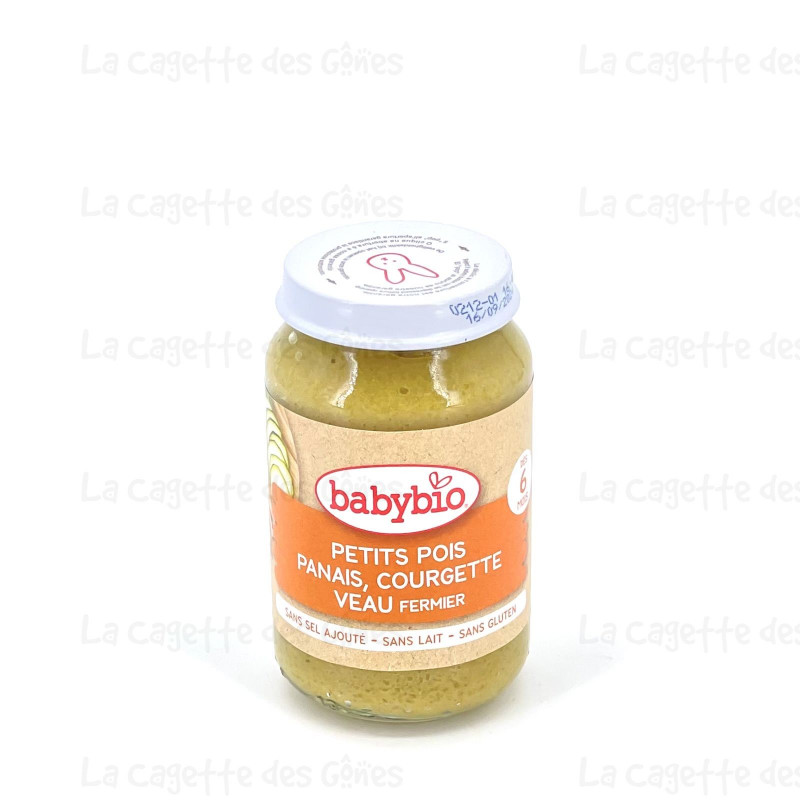 BABYBIO POT PETITS POIS PANAIS COURGETTE VEAU