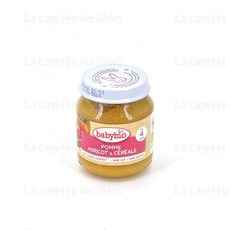 BABYBIO POT POMME ABRICOT CEREALES