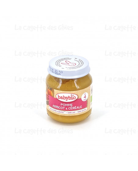 BABYBIO POT POMME ABRICOT CEREALES